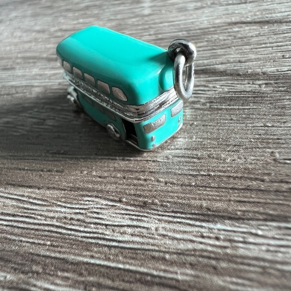 Tiffany & Co. blue enamel double decker bus charm - Picture 3 of 10